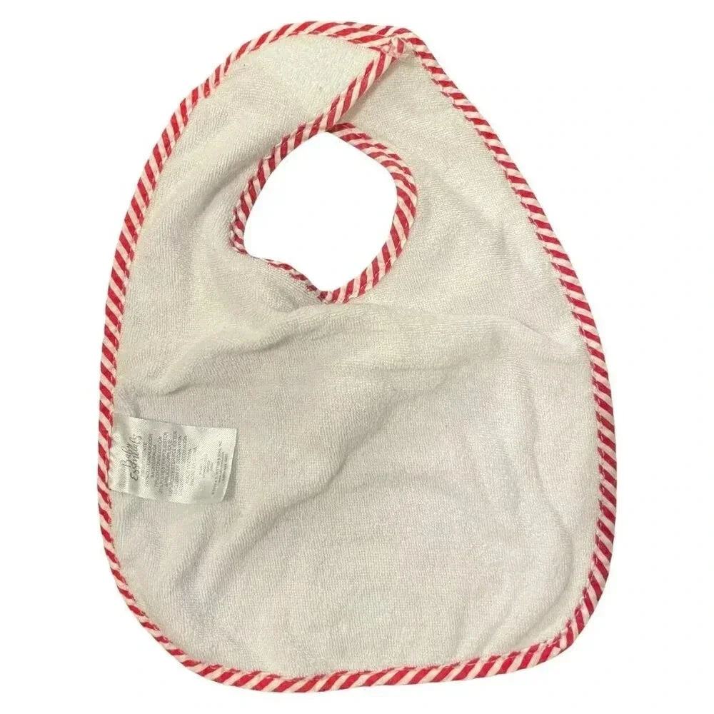 Baby Essentials Red & Black Christmas Polar Bear Bib, Unisex, One Size
